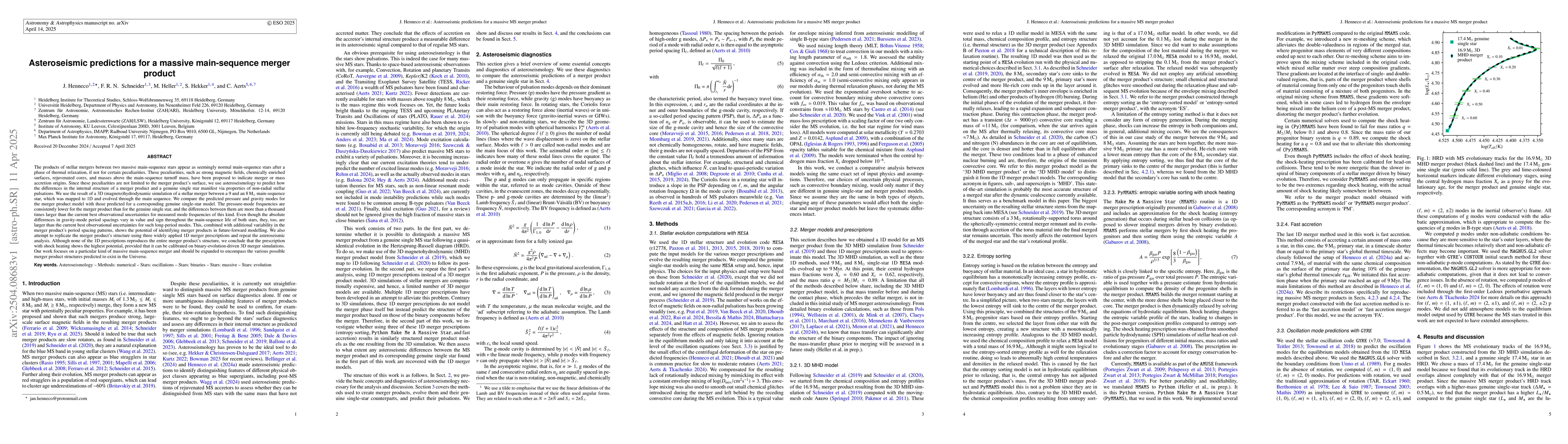 Thumbnail for Asteroseismic predictions for a massive main-sequence merger product