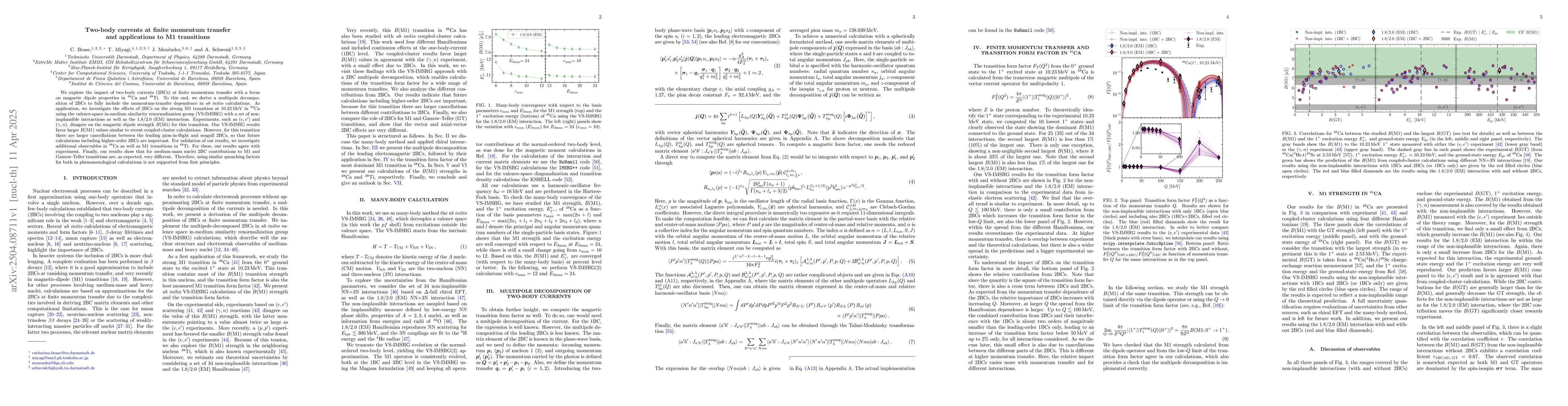 Thumbnail for Two-body currents at finite momentum transfer and applications to M1
  transitions