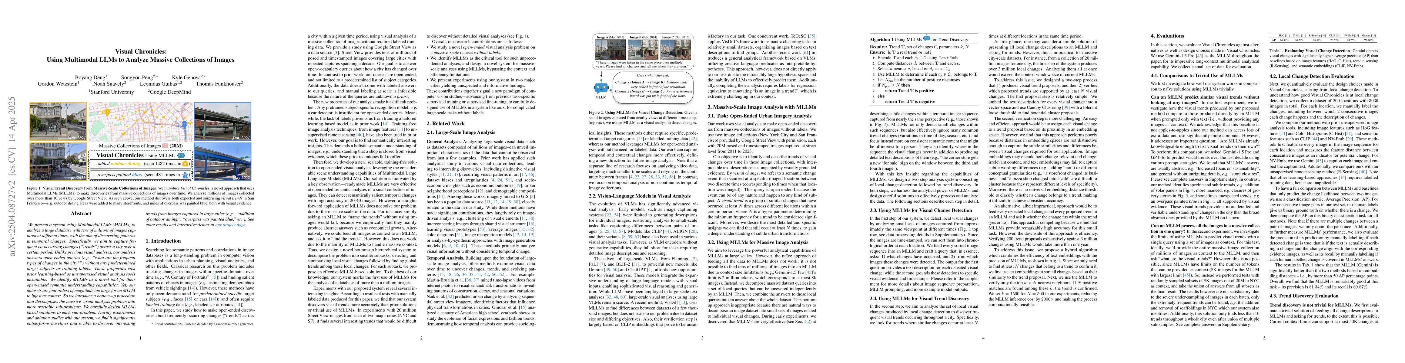 Thumbnail for Visual Chronicles: Using Multimodal LLMs to Analyze Massive Collections
  of Images