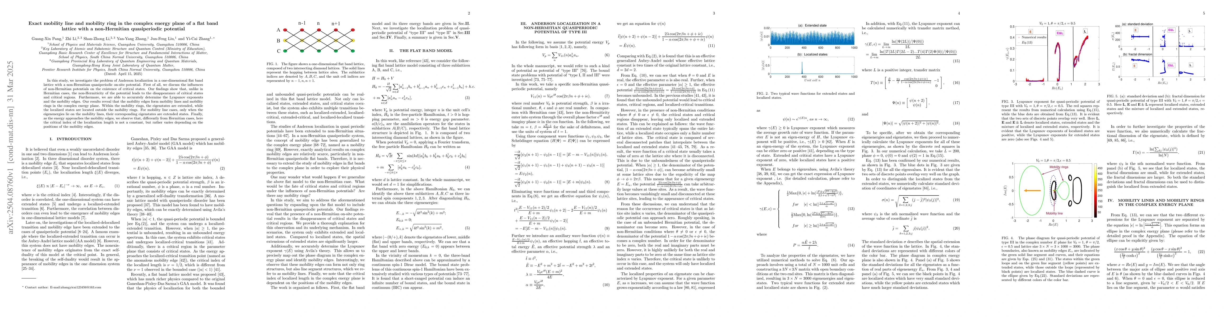 Thumbnail for Exact mobility line and mobility ring in the complex energy plane of a
  flat band lattice with a non-Hermitian quasiperiodic potential