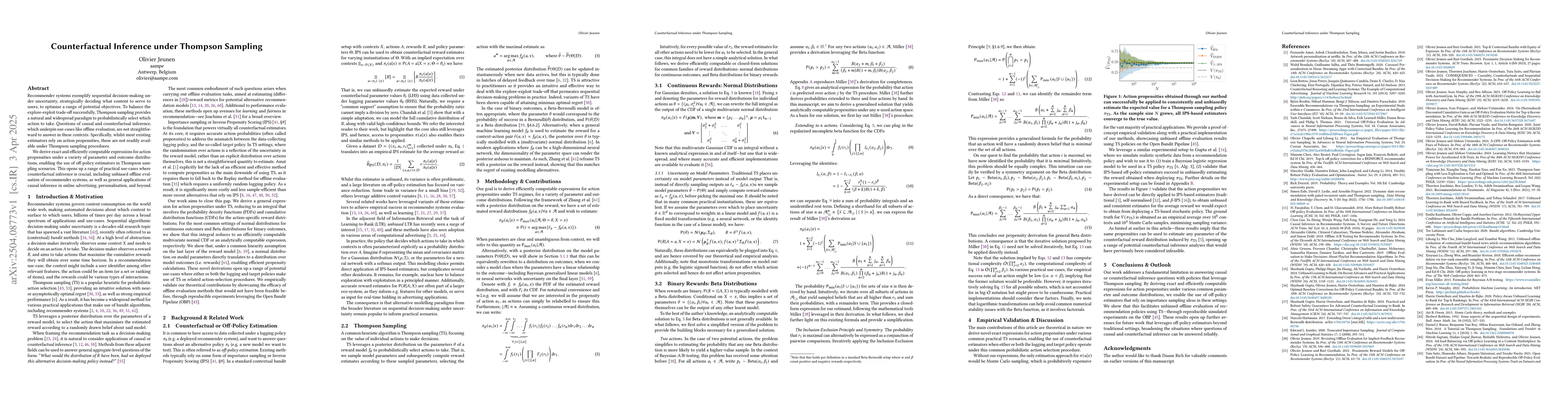 Thumbnail for Counterfactual Inference under Thompson Sampling