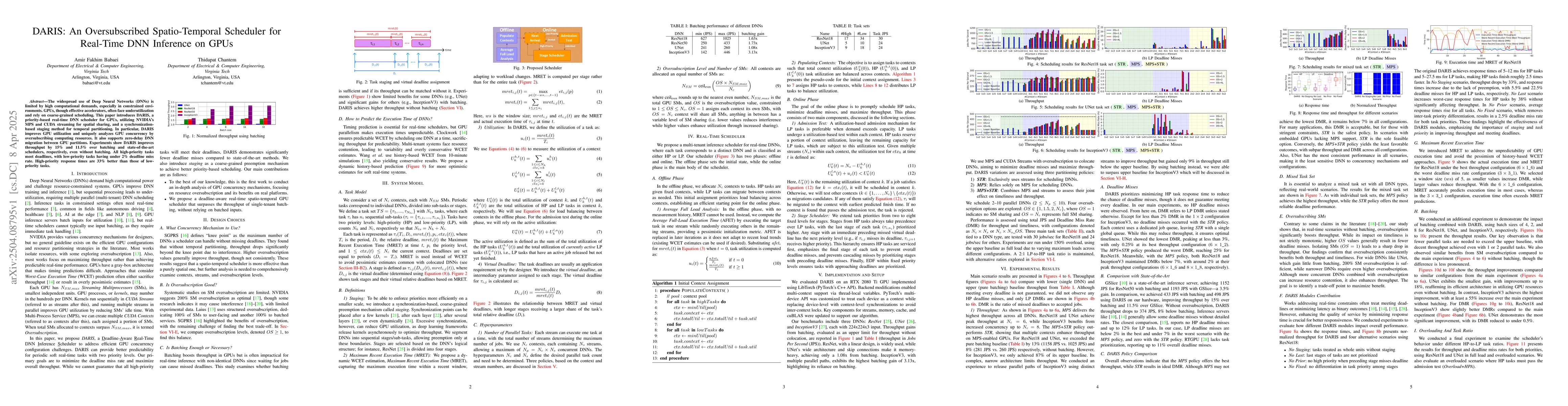 Thumbnail for DARIS: An Oversubscribed Spatio-Temporal Scheduler for Real-Time DNN
  Inference on GPUs
