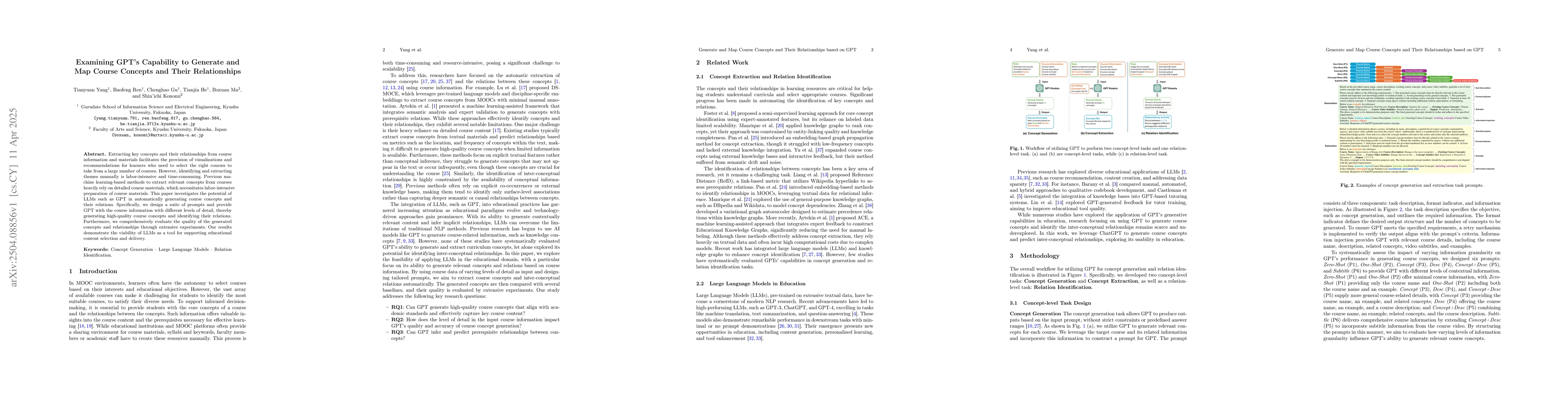 Thumbnail for Examining GPT's Capability to Generate and Map Course Concepts and Their
  Relationship