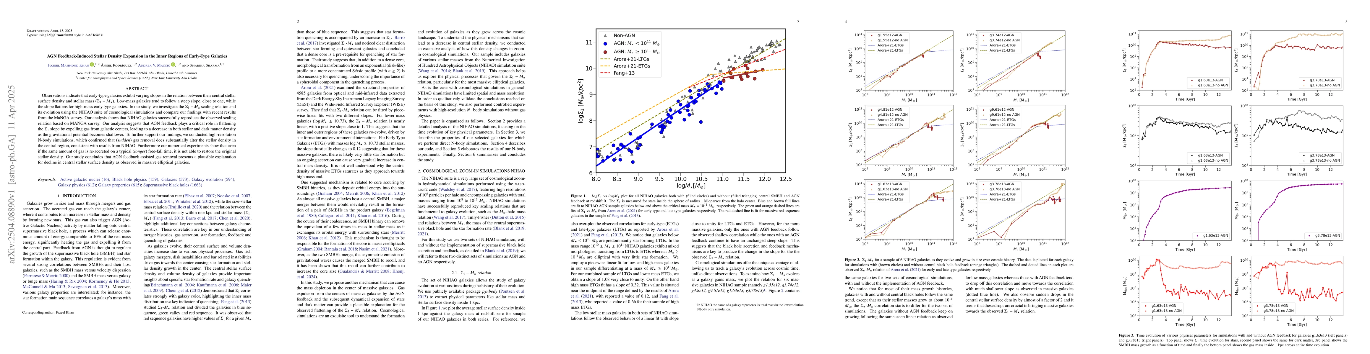 Thumbnail for AGN Feedback-Induced Stellar Density Expansion in the Inner Regions of
  Early-Type Galaxies