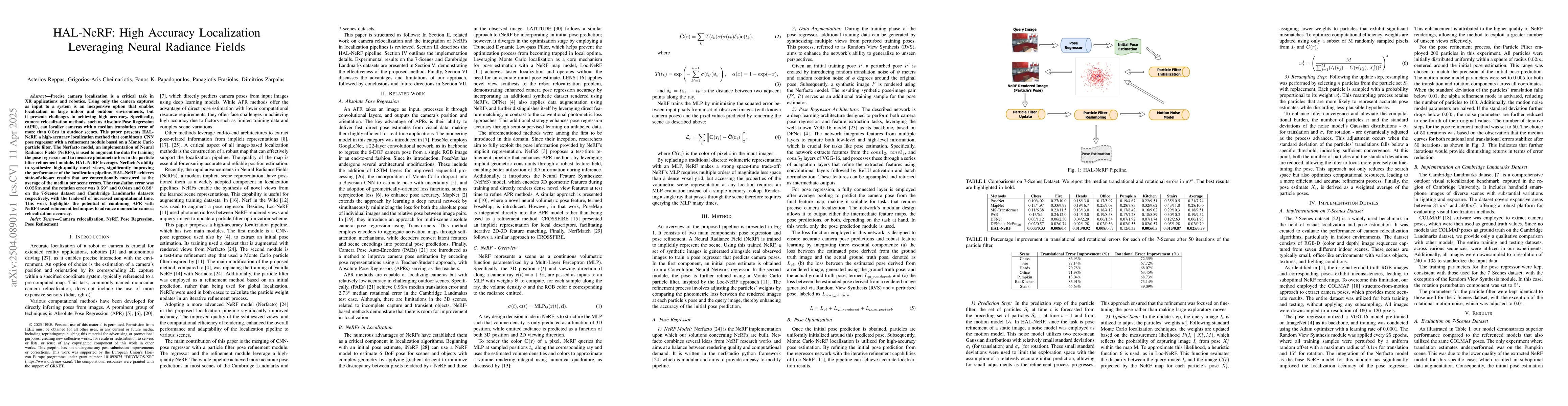 Thumbnail for HAL-NeRF: High Accuracy Localization Leveraging Neural Radiance Fields