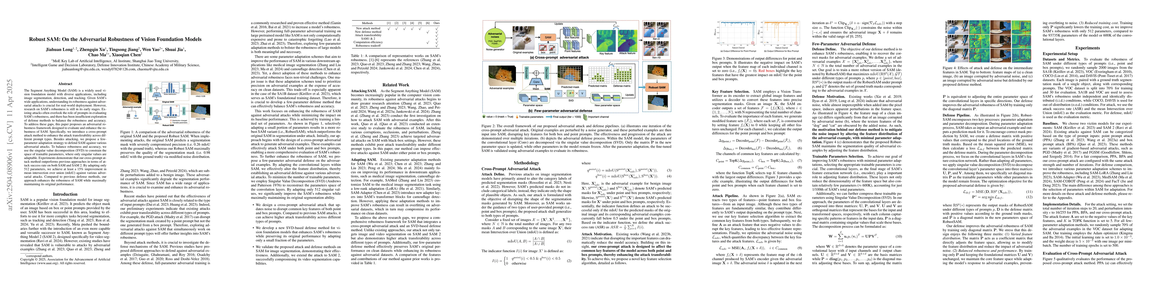 Thumbnail for Robust SAM: On the Adversarial Robustness of Vision Foundation Models