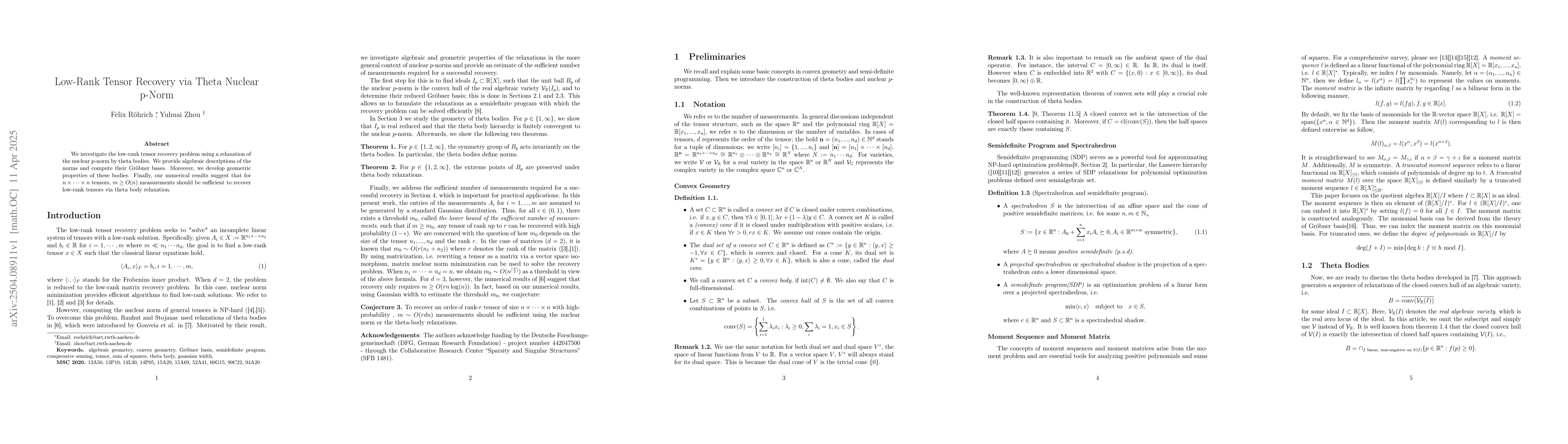 Thumbnail for Low-Rank Tensor Recovery via Theta Nuclear p-Norm