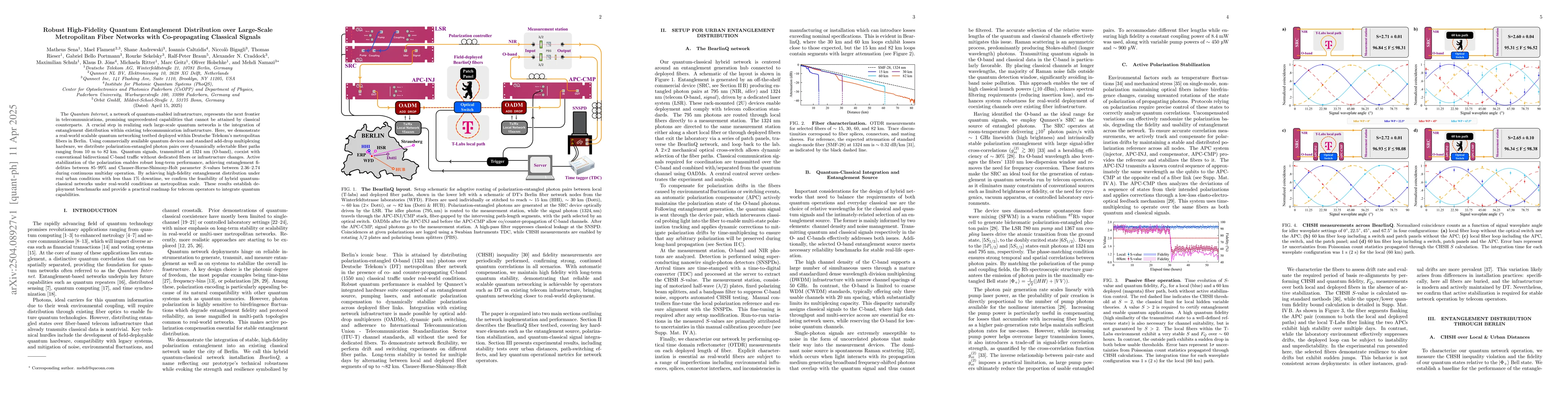 Thumbnail for Robust High-Fidelity Quantum Entanglement Distribution over Large-Scale
  Metropolitan Fiber Networks with Co-propagating Classical Signals