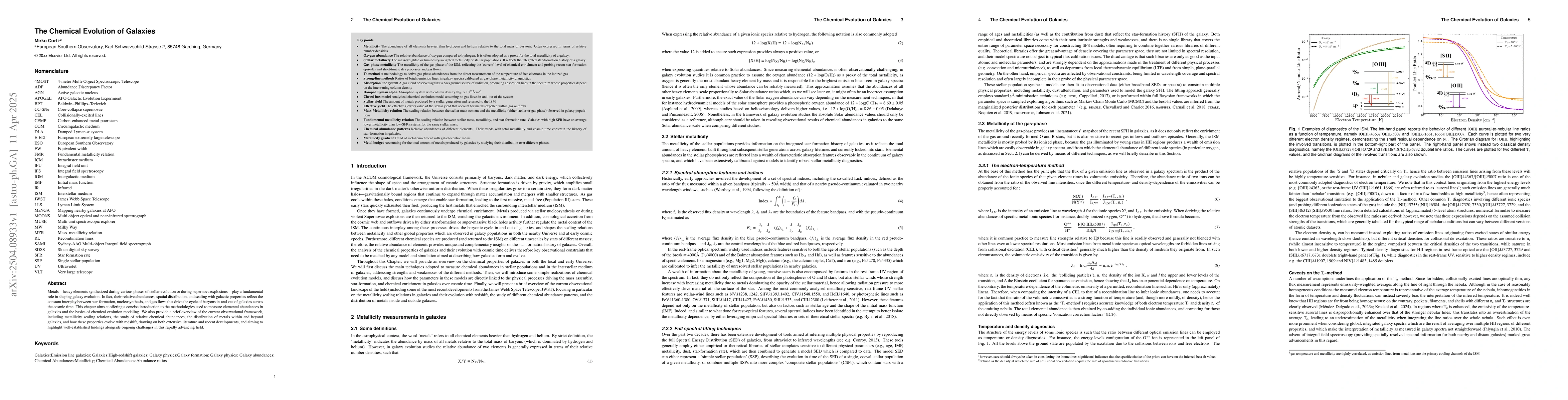 Thumbnail for The Chemical Evolution of Galaxies