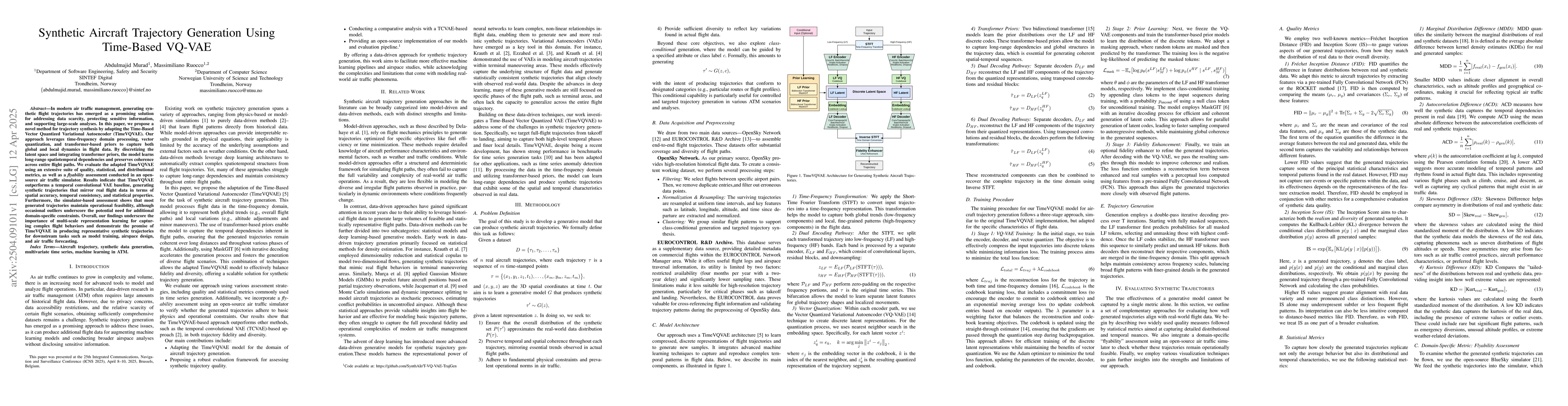 Thumbnail for Synthetic Aircraft Trajectory Generation Using Time-Based VQ-VAE