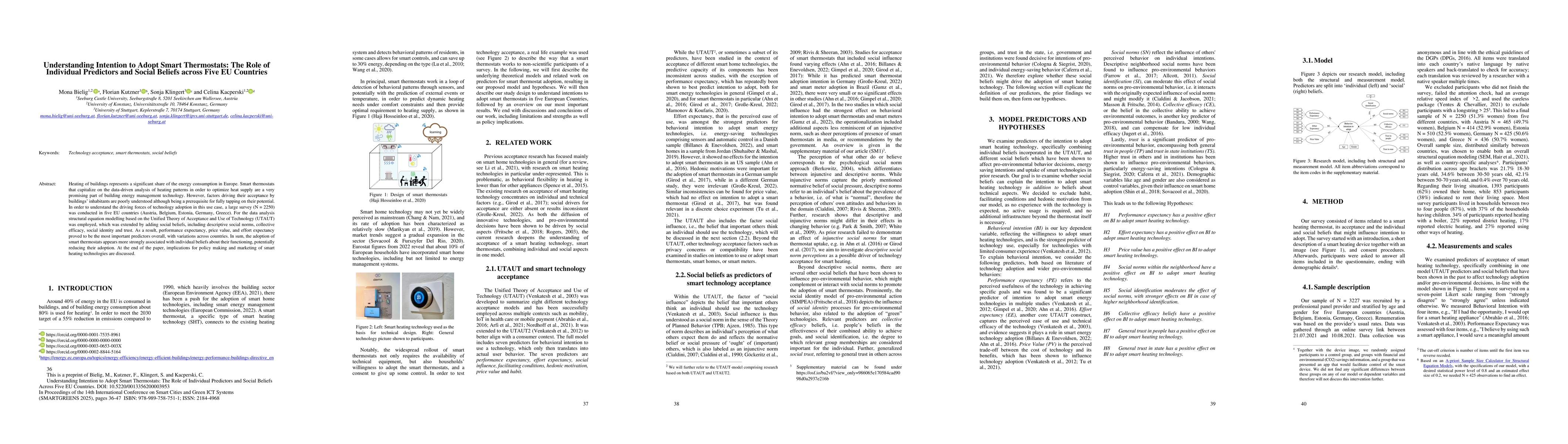 Thumbnail for Understanding Intention to Adopt Smart Thermostats: The Role of
  Individual Predictors and Social Beliefs Across Five EU Countries