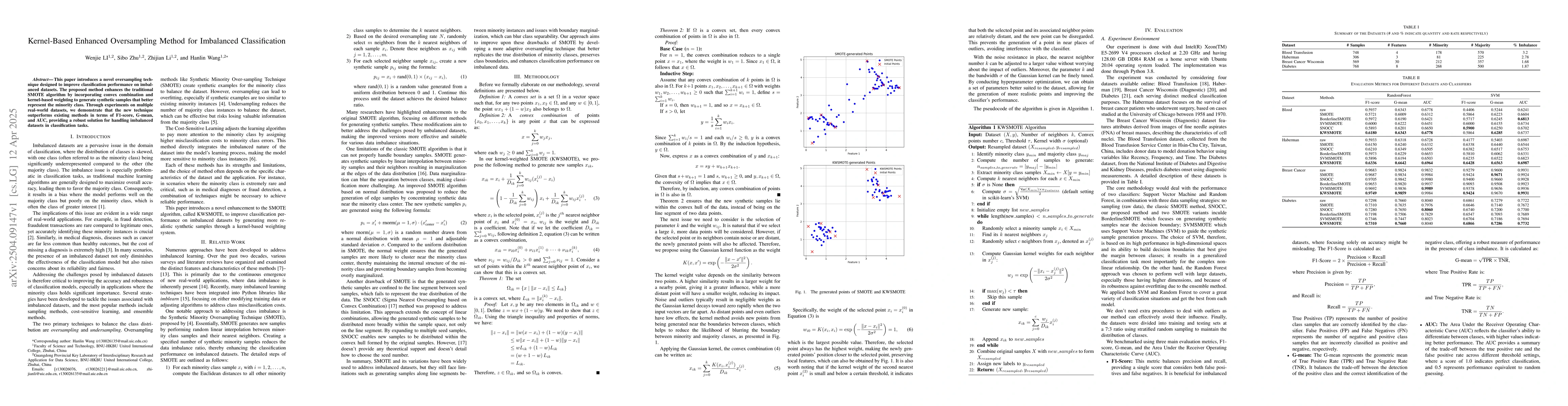 Thumbnail for Kernel-Based Enhanced Oversampling Method for Imbalanced Classification