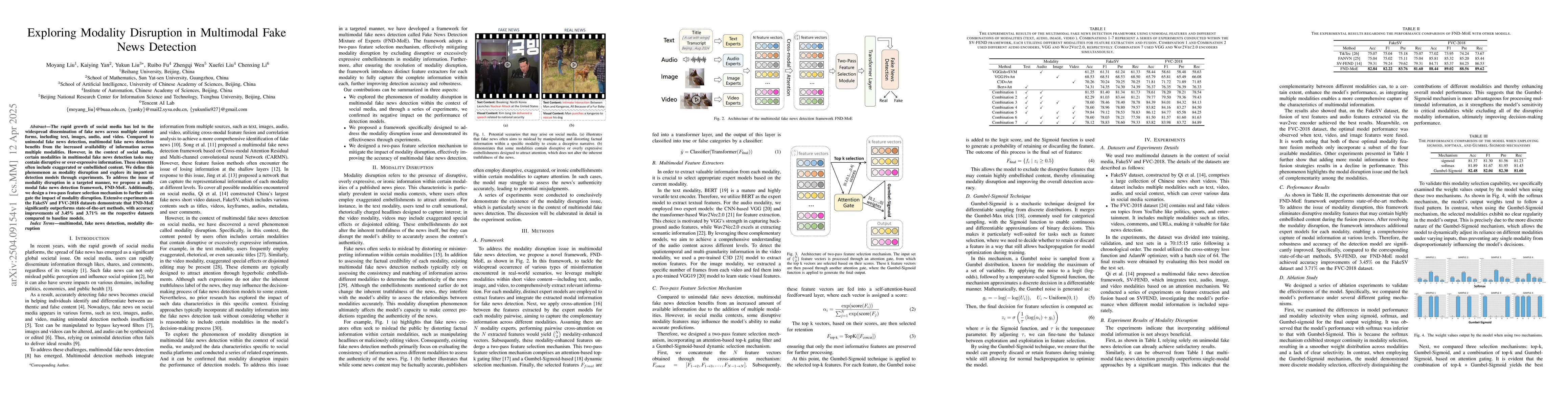Thumbnail for Exploring Modality Disruption in Multimodal Fake News Detection
