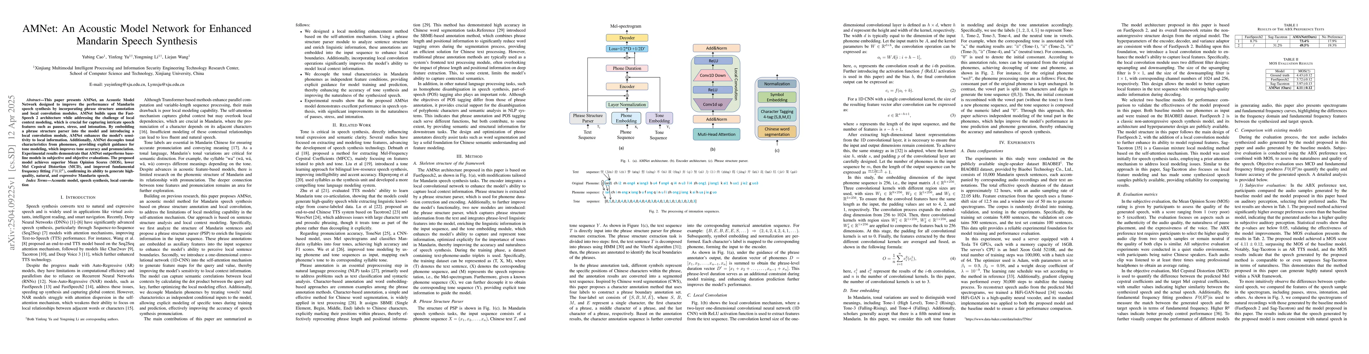 Thumbnail for AMNet: An Acoustic Model Network for Enhanced Mandarin Speech Synthesis