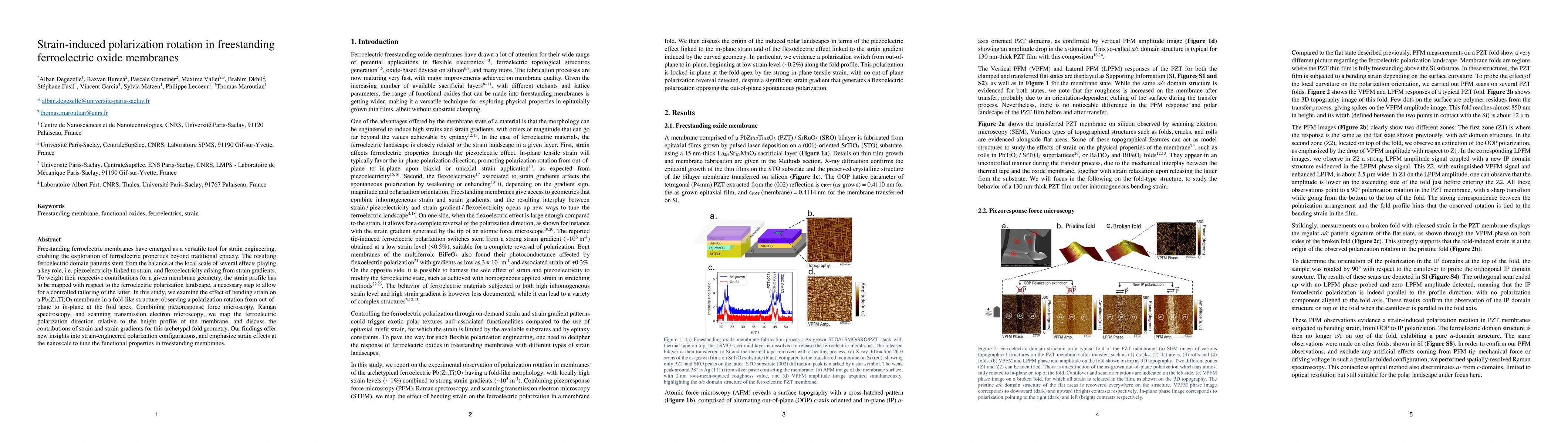 Thumbnail for Strain-induced polarization rotation in freestanding ferroelectric oxide
  membranes