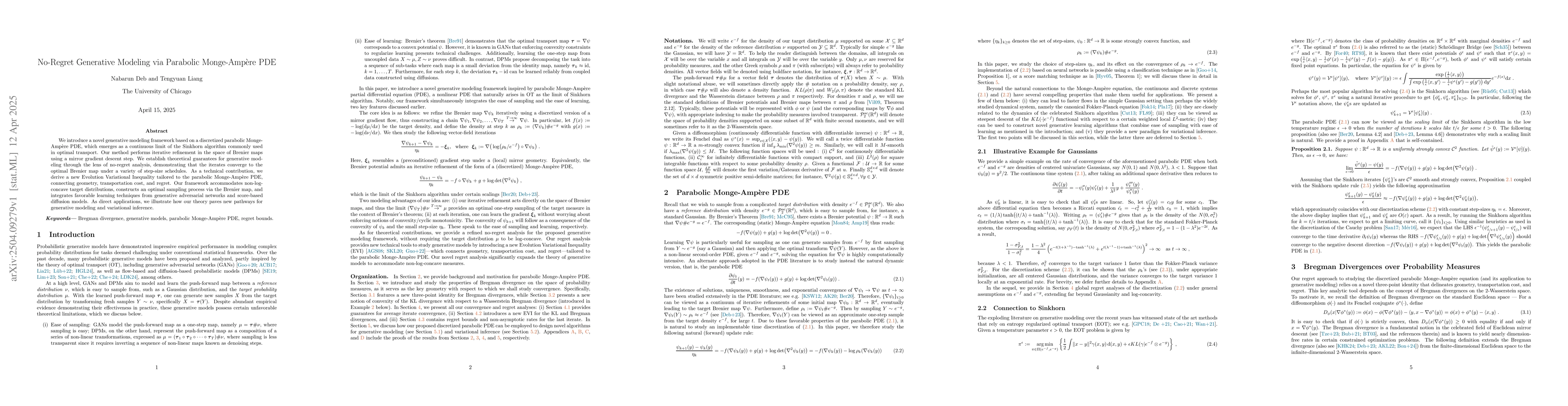 Thumbnail for No-Regret Generative Modeling via Parabolic Monge-Ampère PDE