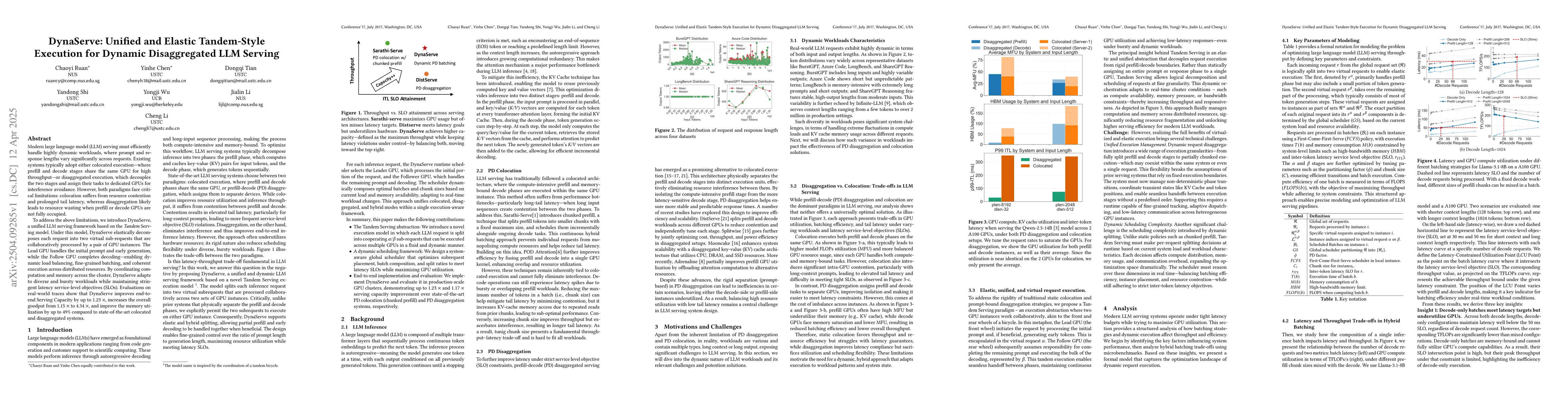 Thumbnail for DynaServe: Unified and Elastic Tandem-Style Execution for Dynamic
  Disaggregated LLM Serving