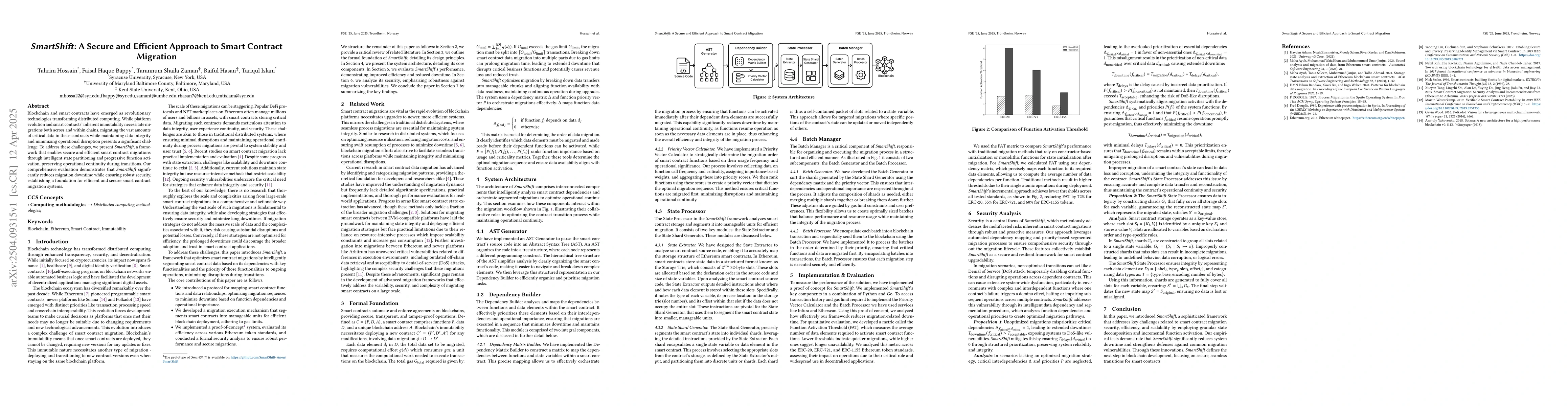 Thumbnail for SmartShift: A Secure and Efficient Approach to Smart Contract Migration