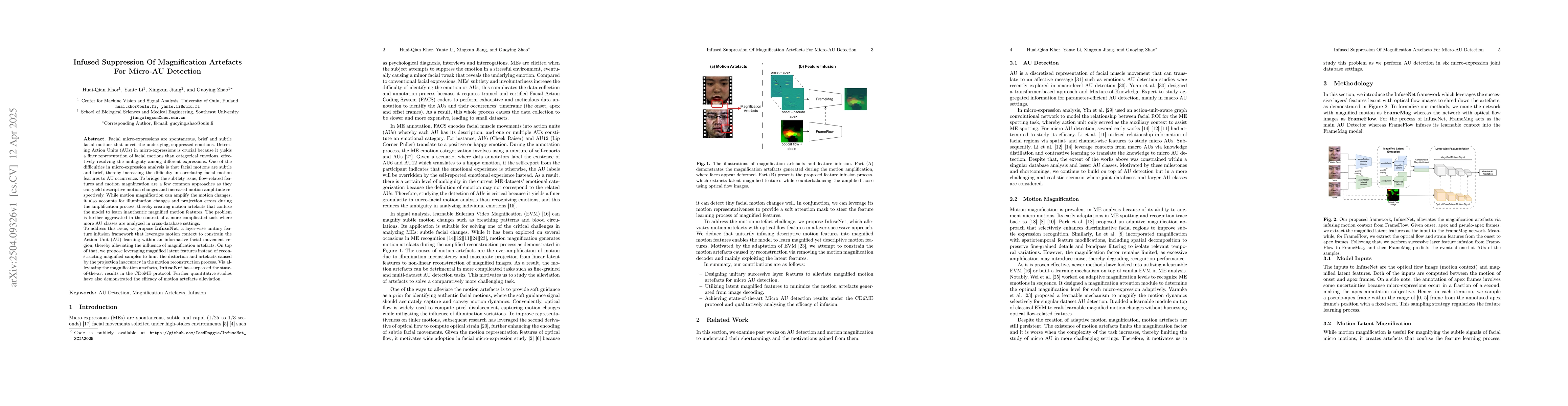 Thumbnail for Infused Suppression Of Magnification Artefacts For Micro-AU Detection