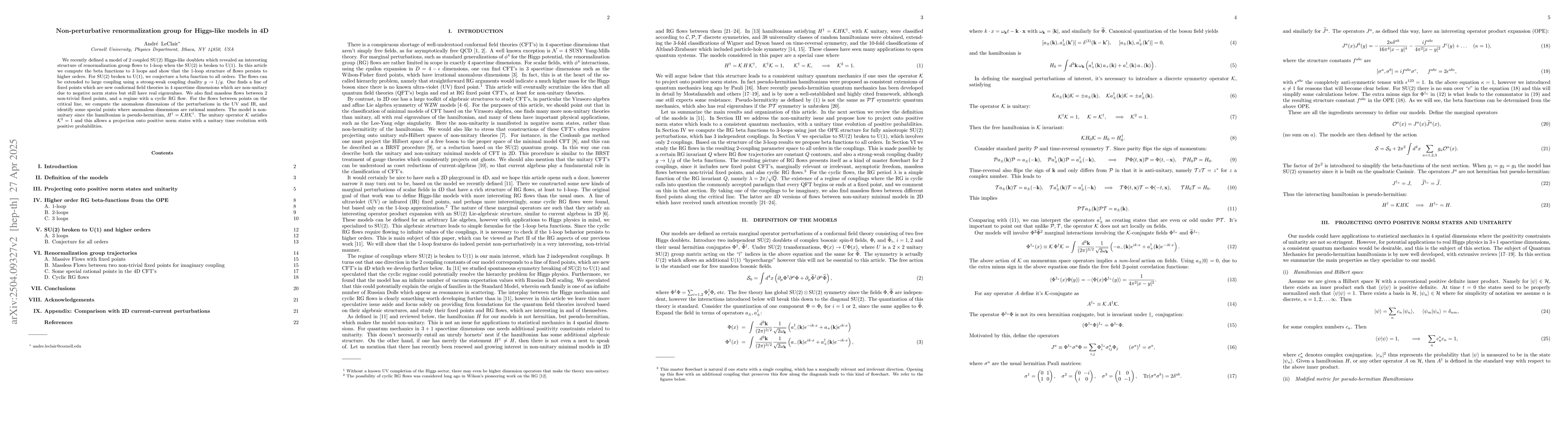 Thumbnail for Non-perturbative renormalization group for Higgs-like models in 4D