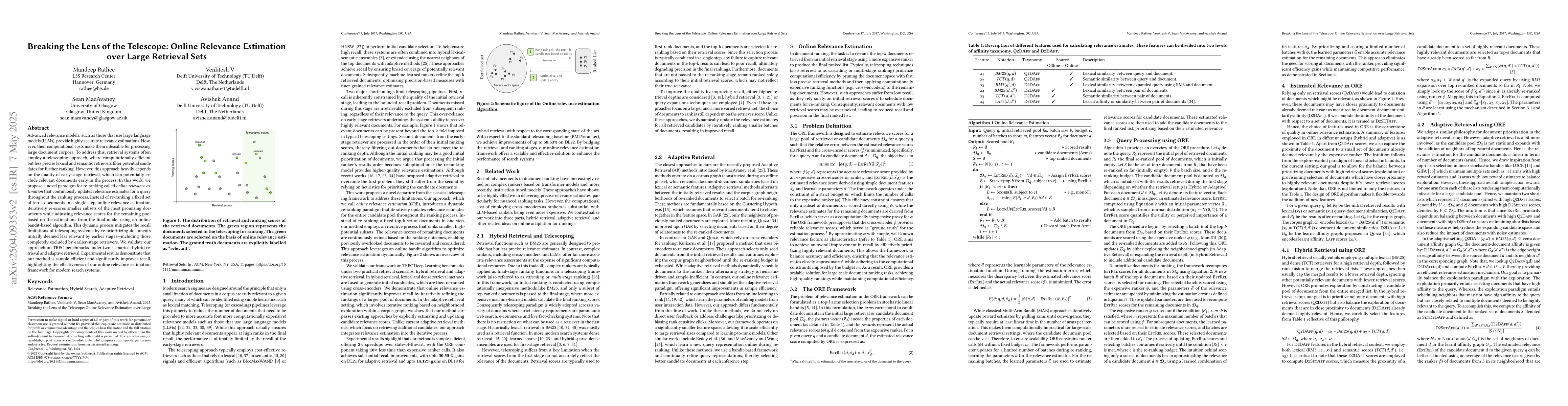 Thumbnail for Breaking the Lens of the Telescope: Online Relevance Estimation over
  Large Retrieval Sets