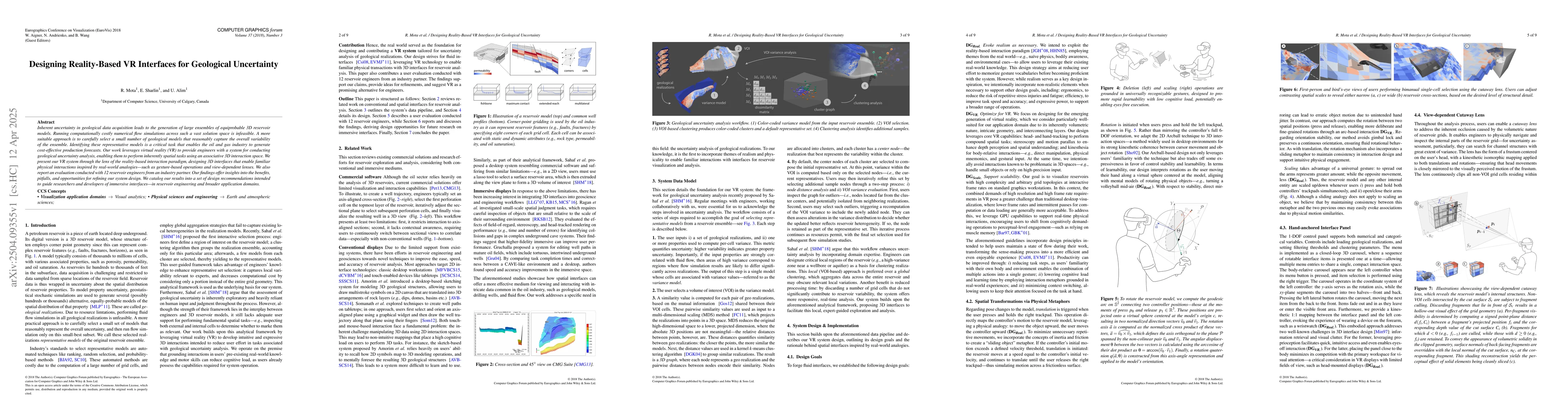 Thumbnail for Designing Reality-Based VR Interfaces for Geological Uncertainty