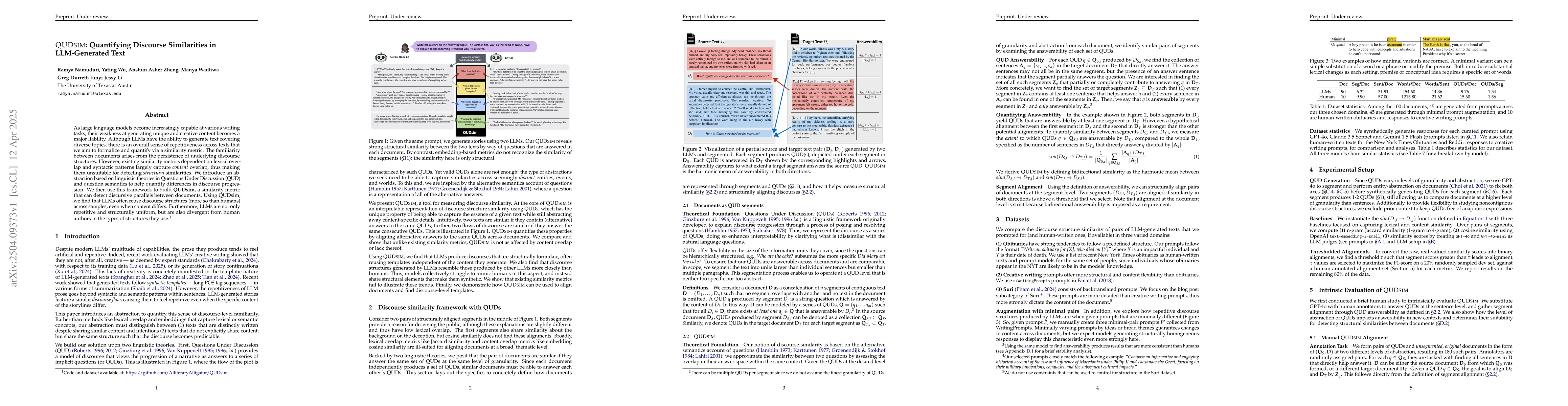 Thumbnail for QUDsim: Quantifying Discourse Similarities in LLM-Generated Text