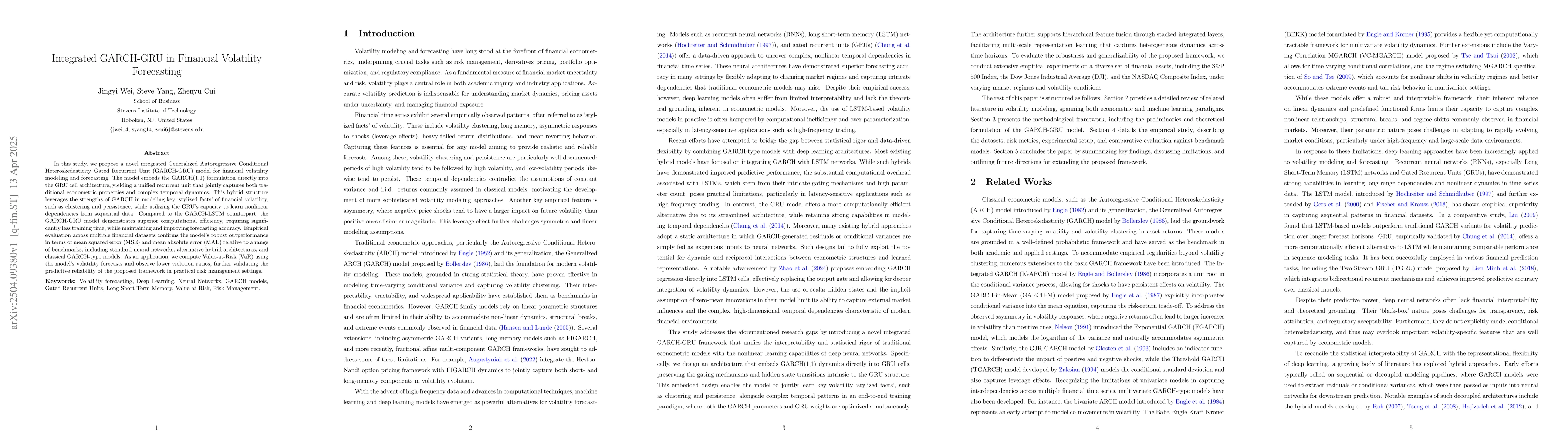 Thumbnail for Integrated GARCH-GRU in Financial Volatility Forecasting