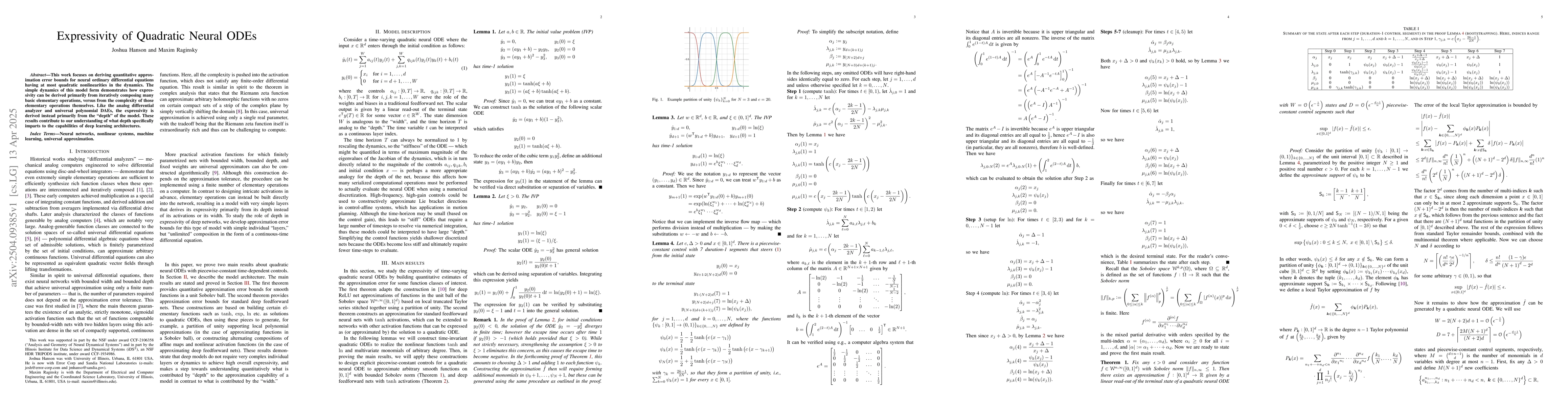Thumbnail for Expressivity of Quadratic Neural ODEs