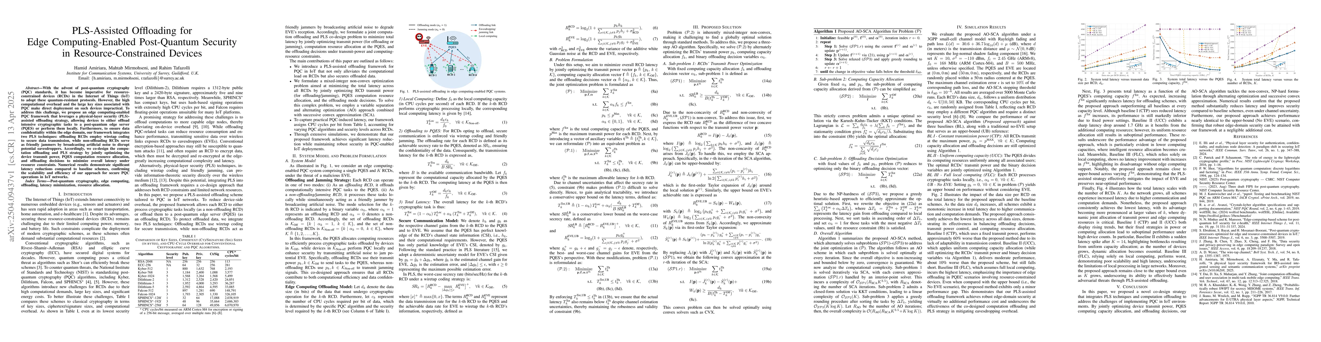 Thumbnail for PLS-Assisted Offloading for Edge Computing-Enabled Post-Quantum Security
  in Resource-Constrained Devices
