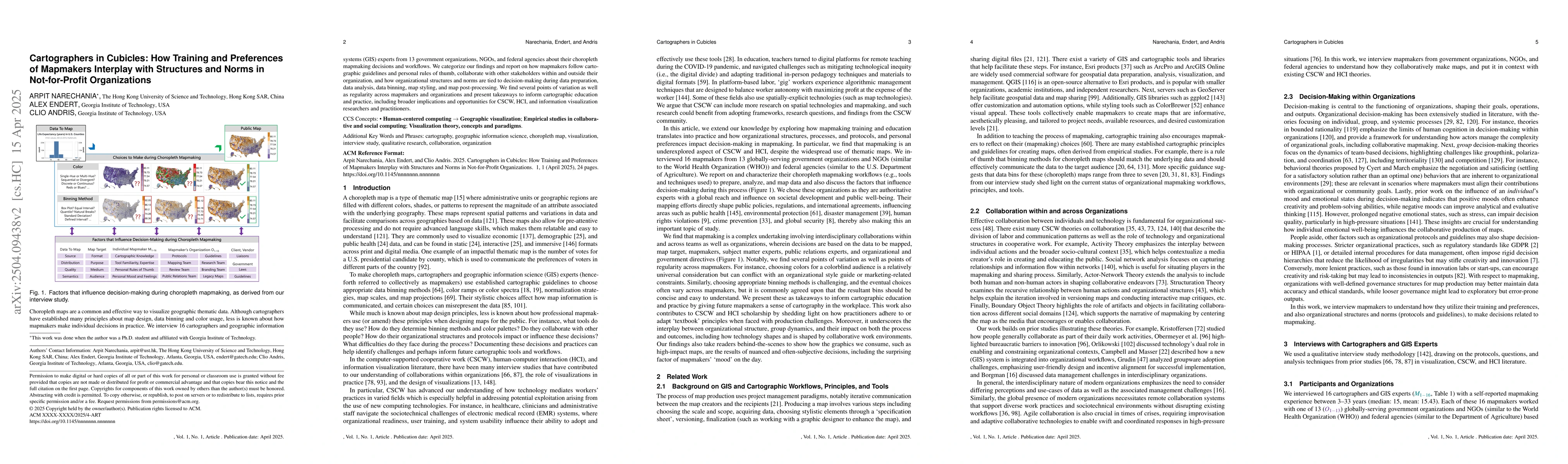 Thumbnail for Cartographers in Cubicles: How Training and Preferences of Mapmakers
  Interplay with Structures and Norms in Not-for-Profit Organizations
