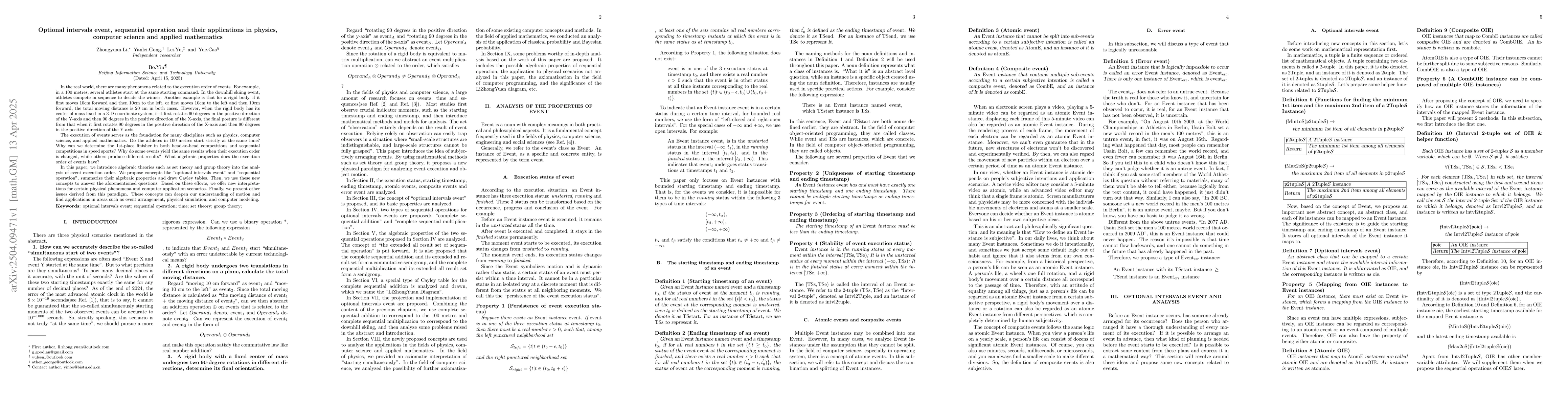 Thumbnail for Optional intervals event, sequential operation and their applications in
  physics, computer science and applied mathematics
