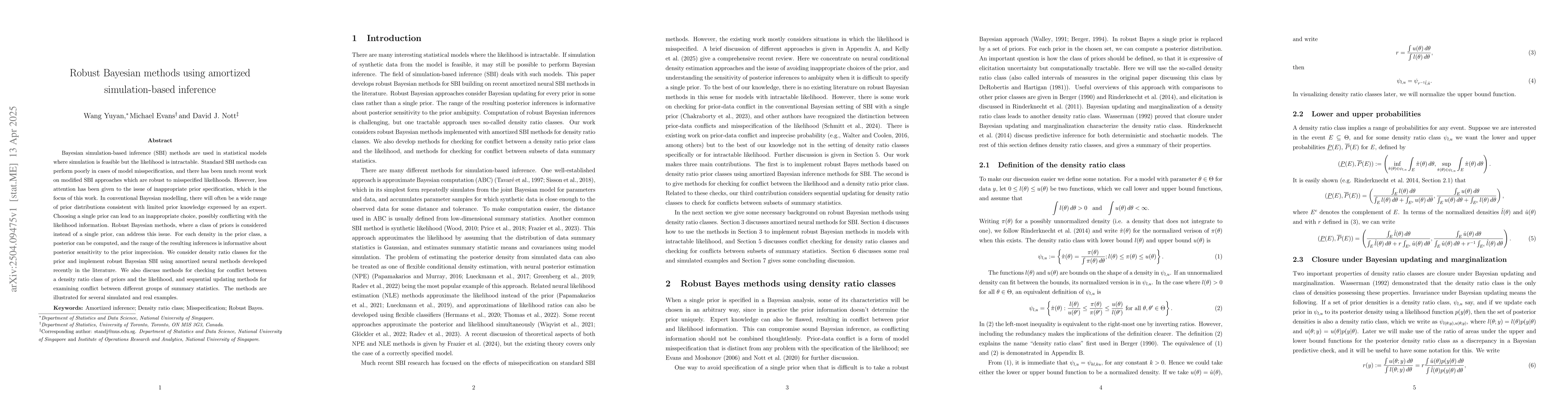 Thumbnail for Robust Bayesian methods using amortized simulation-based inference