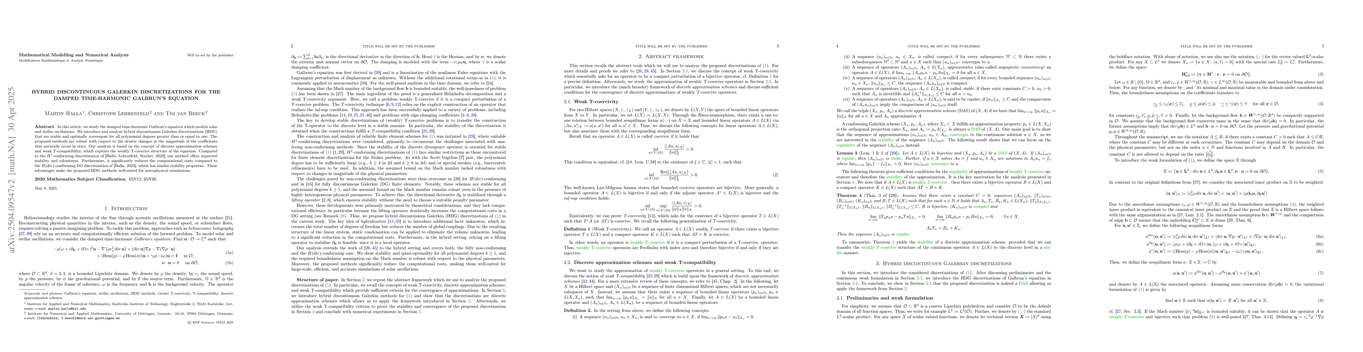 Thumbnail for Hybrid discontinuous Galerkin discretizations for the damped
  time-harmonic Galbrun's equation