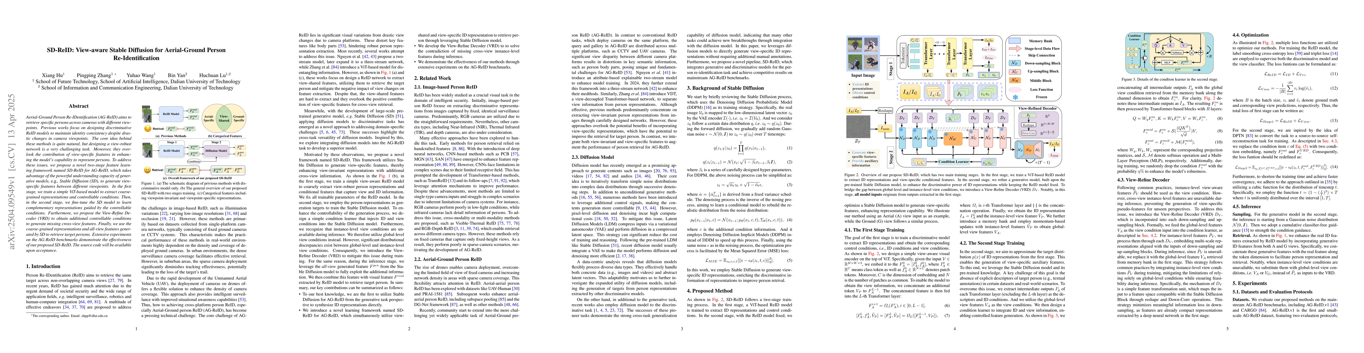 Thumbnail for SD-ReID: View-aware Stable Diffusion for Aerial-Ground Person
  Re-Identification