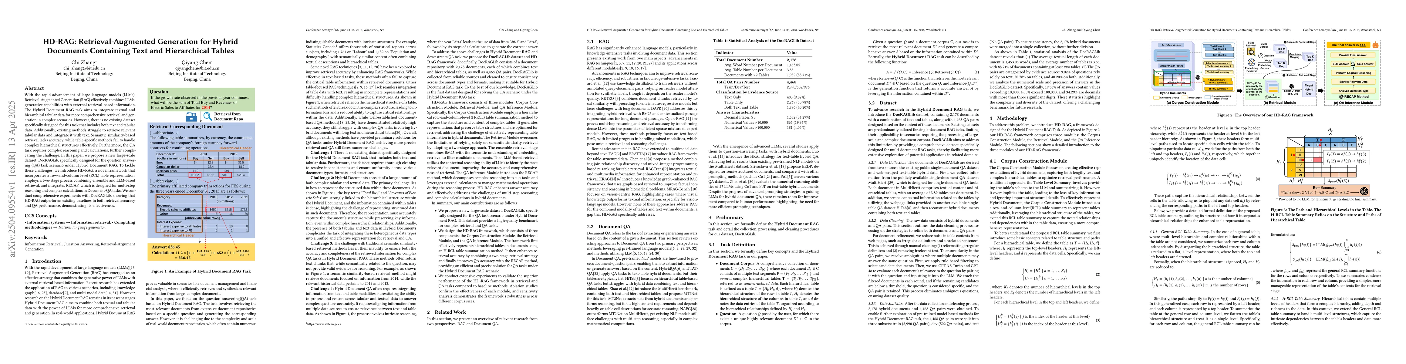 Thumbnail for HD-RAG: Retrieval-Augmented Generation for Hybrid Documents Containing
  Text and Hierarchical Tables