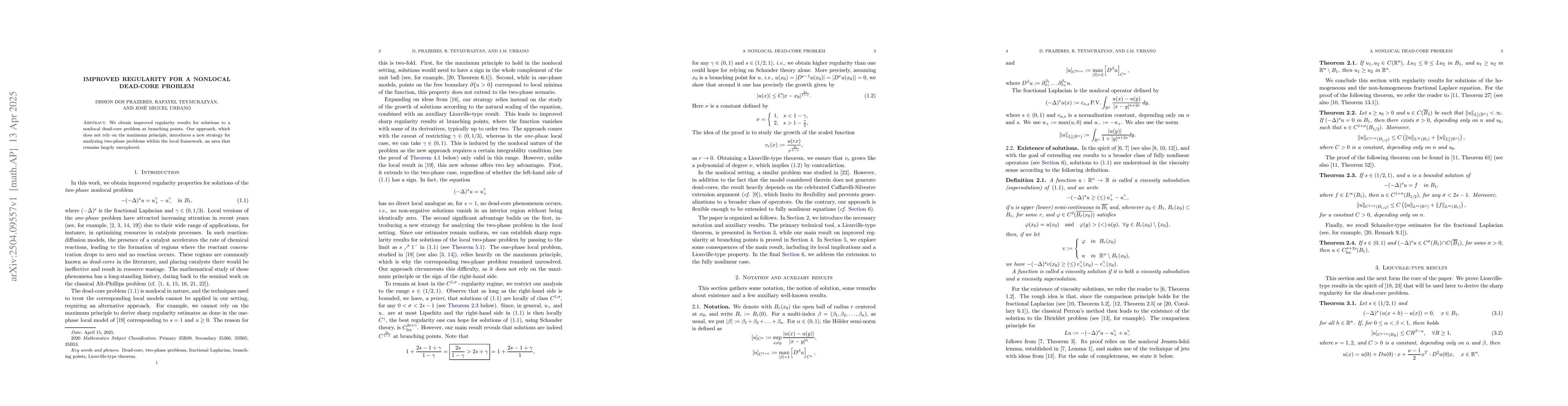 Thumbnail for Improved regularity for a nonlocal dead-core problem