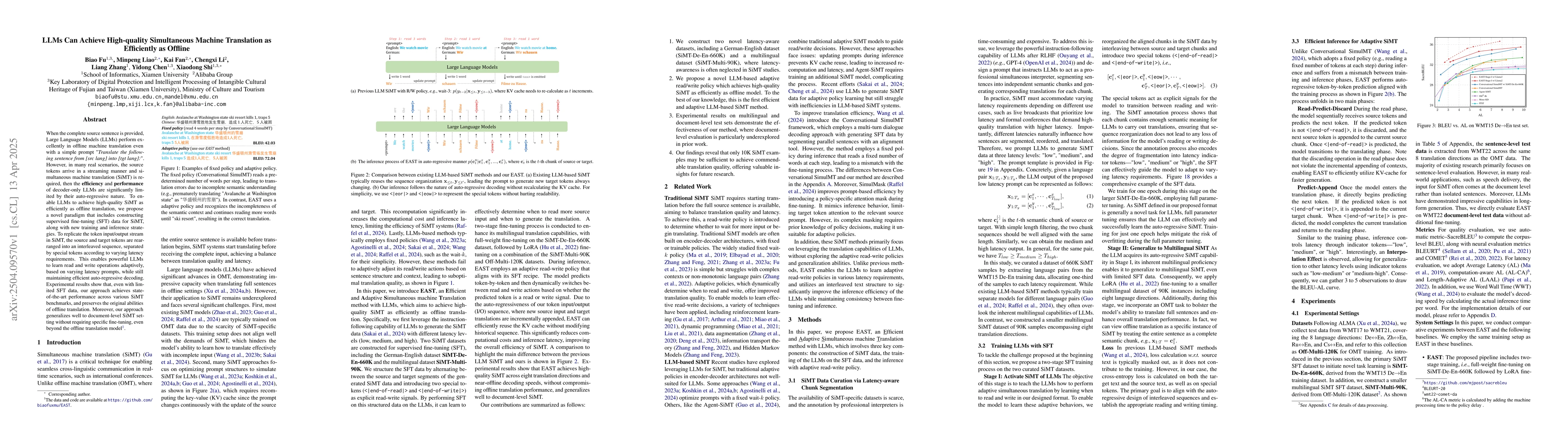 Thumbnail for LLMs Can Achieve High-quality Simultaneous Machine Translation as
  Efficiently as Offline