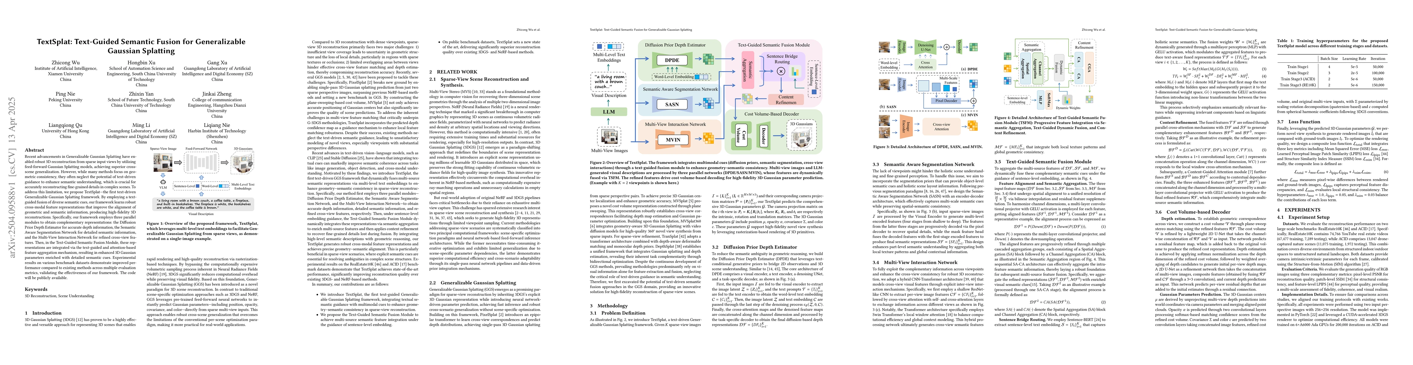 Thumbnail for TextSplat: Text-Guided Semantic Fusion for Generalizable Gaussian
  Splatting