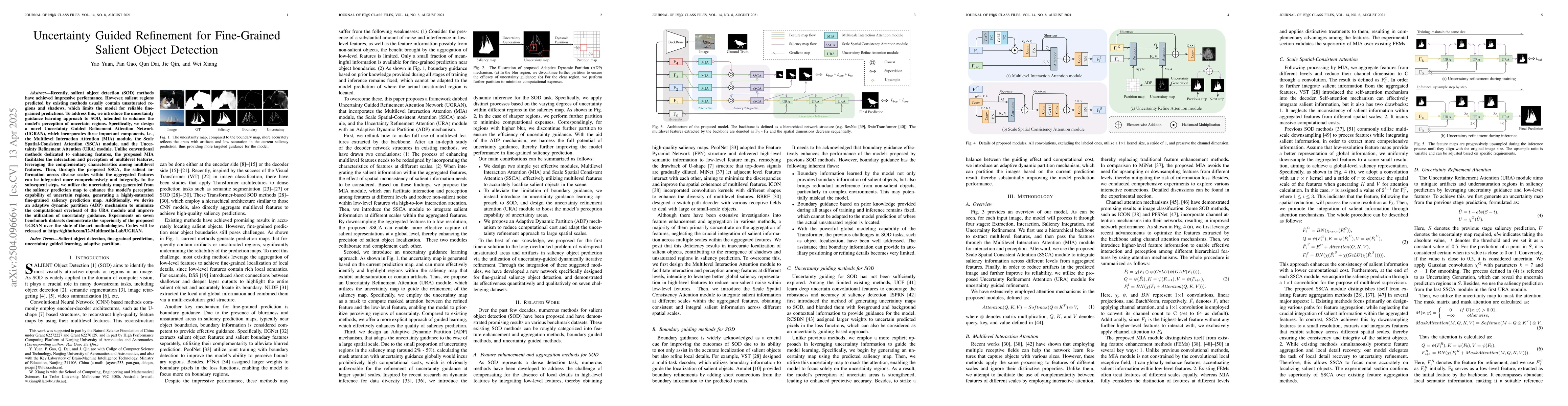 Thumbnail for Uncertainty Guided Refinement for Fine-Grained Salient Object Detection