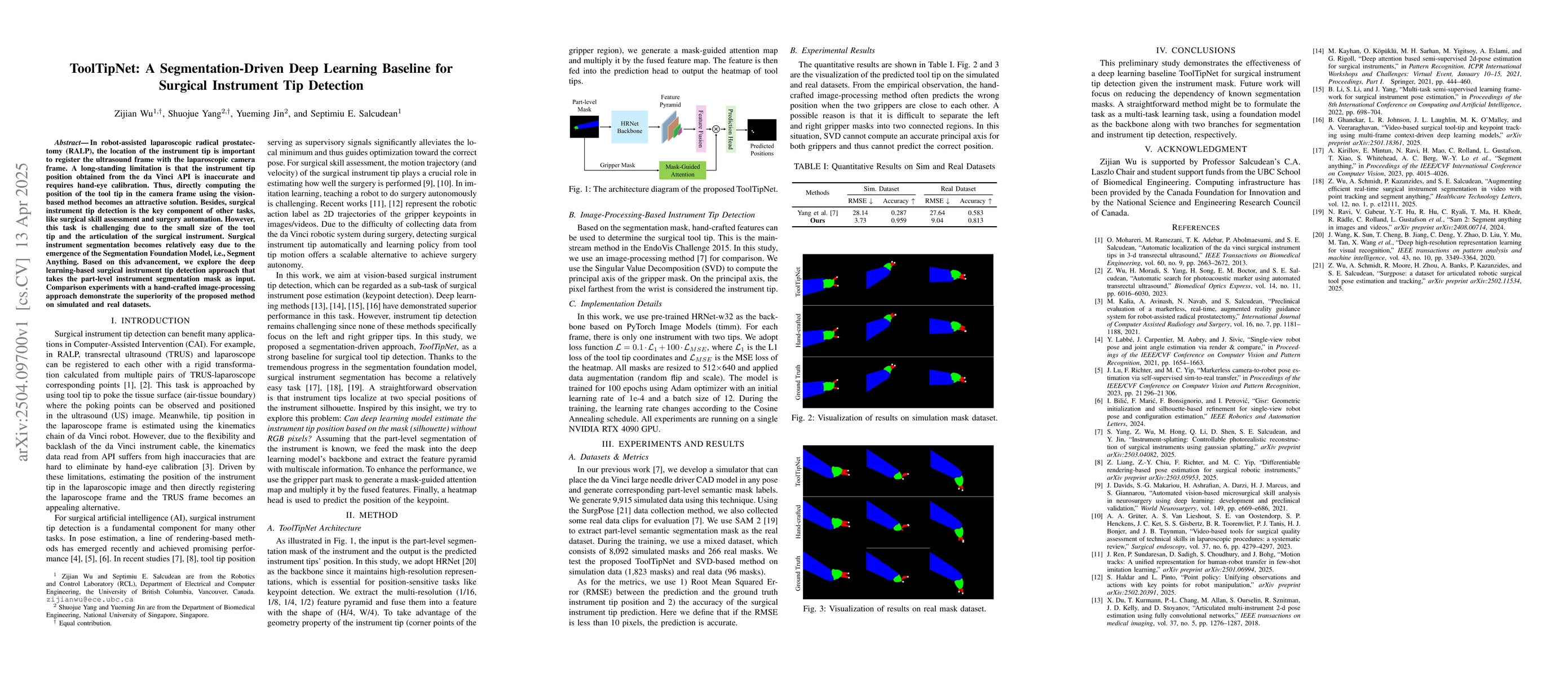 Thumbnail for ToolTipNet: A Segmentation-Driven Deep Learning Baseline for Surgical
  Instrument Tip Detection