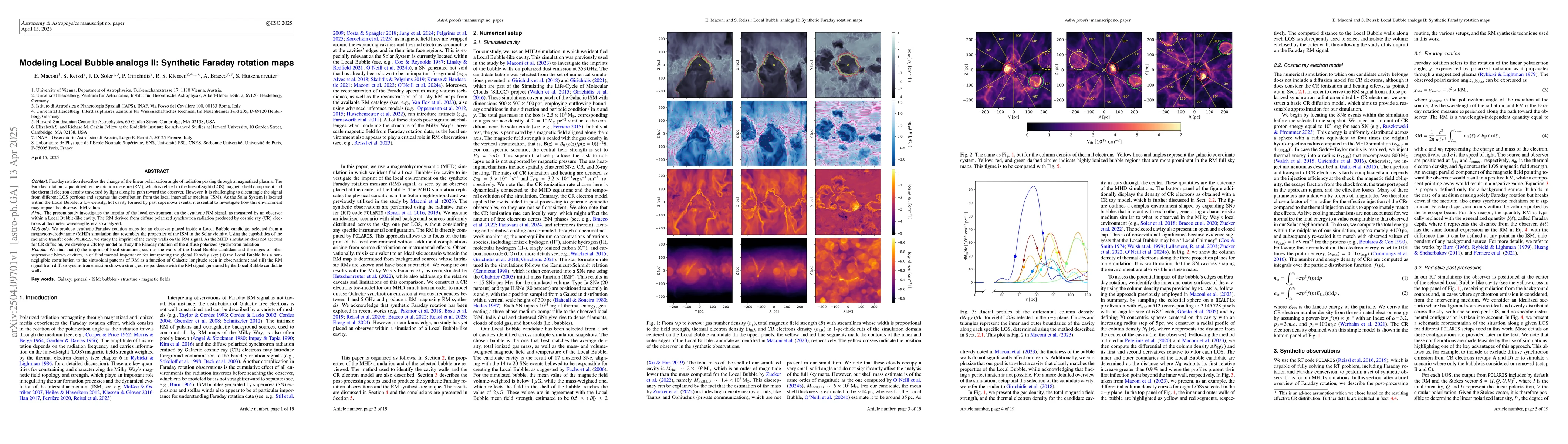 Thumbnail for Modeling Local Bubble analogs II: Synthetic Faraday rotation maps