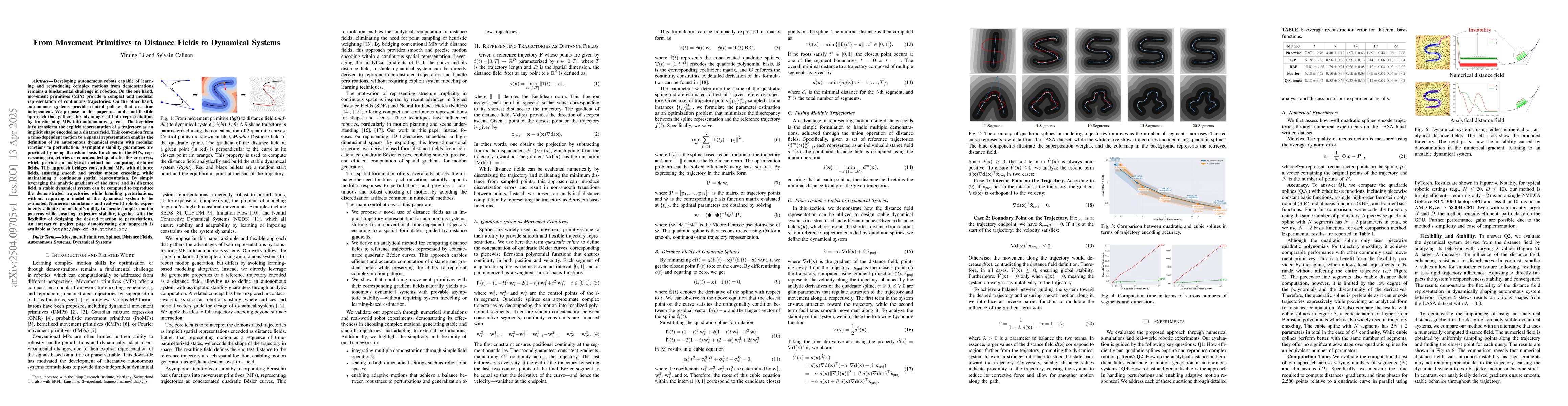 Thumbnail for From Movement Primitives to Distance Fields to Dynamical Systems