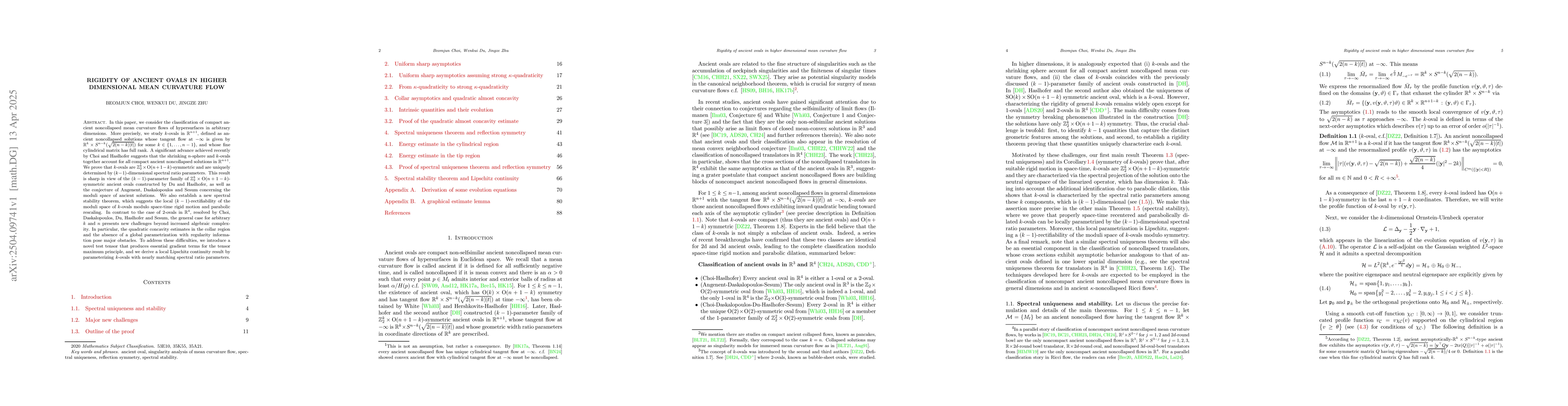 Thumbnail for Rigidity of ancient ovals in higher dimensional mean curvature flow