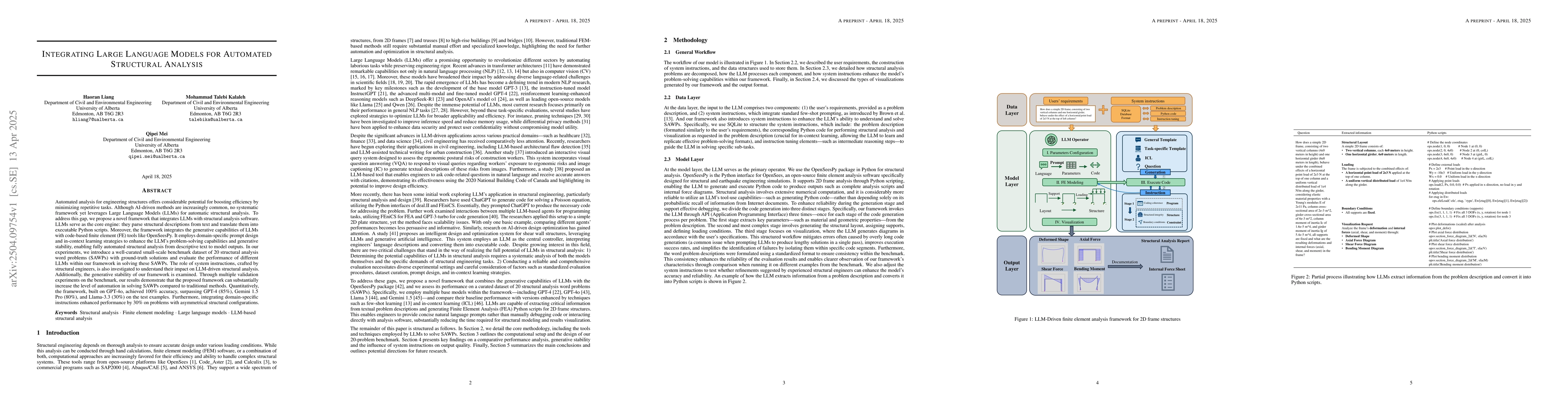 Thumbnail for Integrating Large Language Models for Automated Structural Analysis