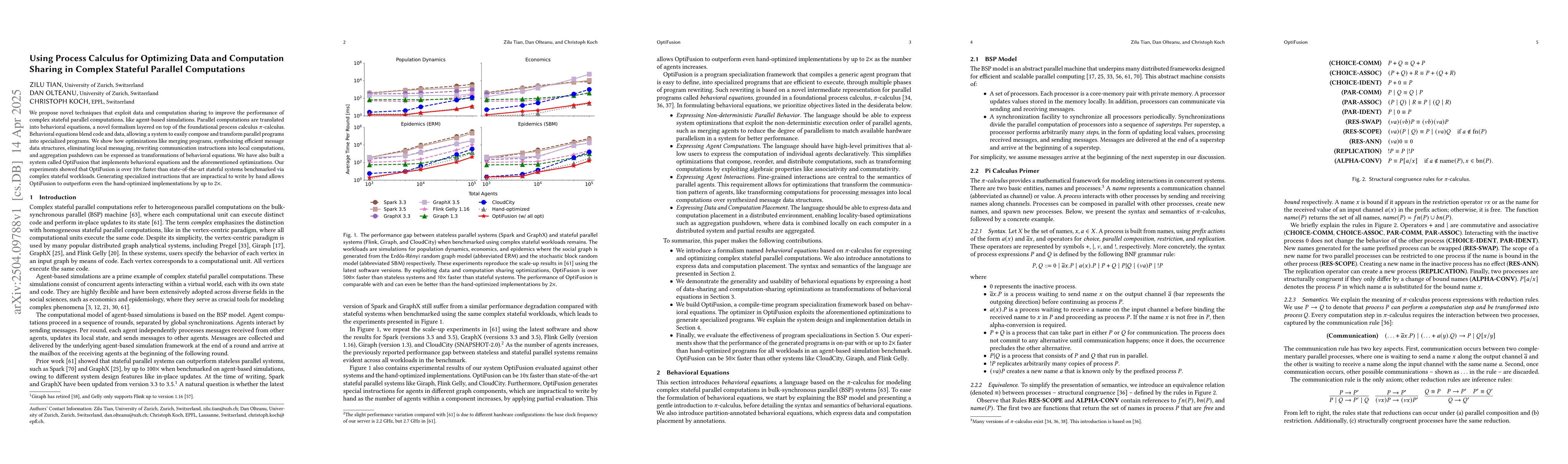 Thumbnail for Using Process Calculus for Optimizing Data and Computation Sharing in
  Complex Stateful Parallel Computations