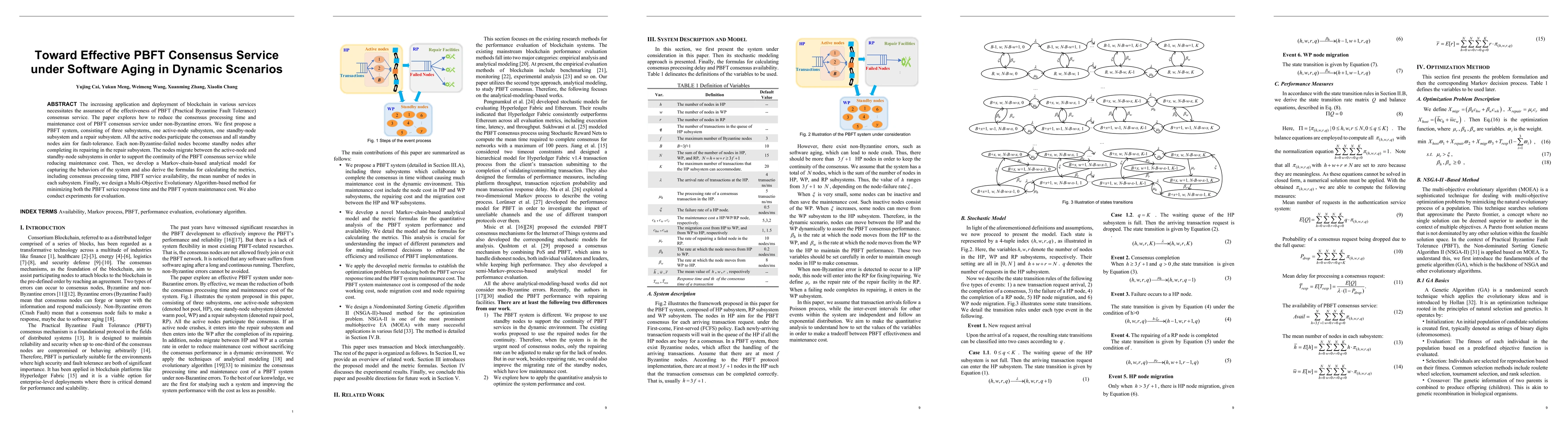 Thumbnail for Toward Effective PBFT Consensus Service under Software Aging in Dynamic
  Scenarios
