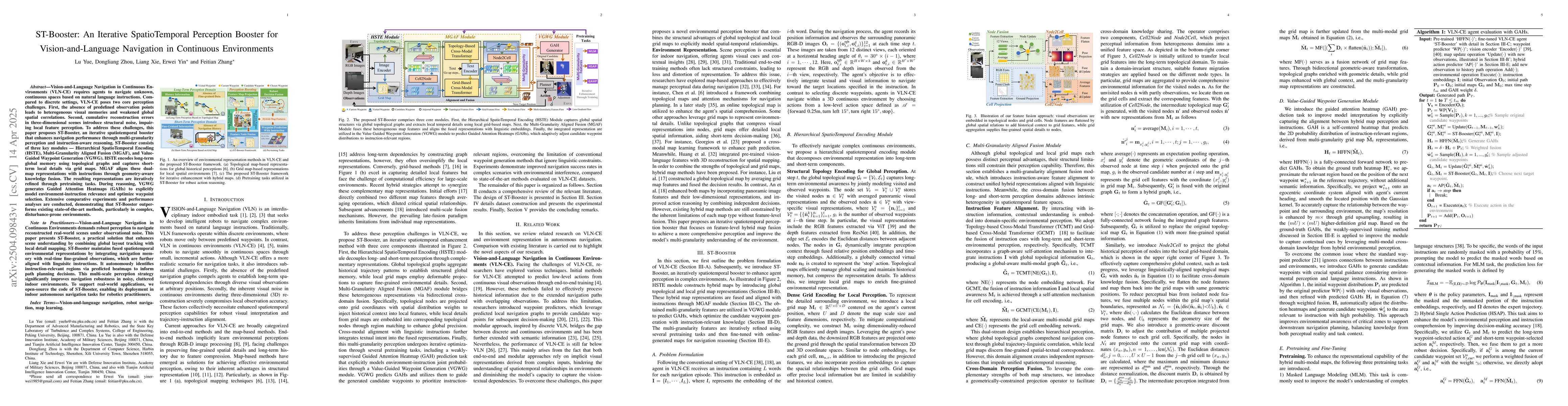Thumbnail for ST-Booster: An Iterative SpatioTemporal Perception Booster for
  Vision-and-Language Navigation in Continuous Environments