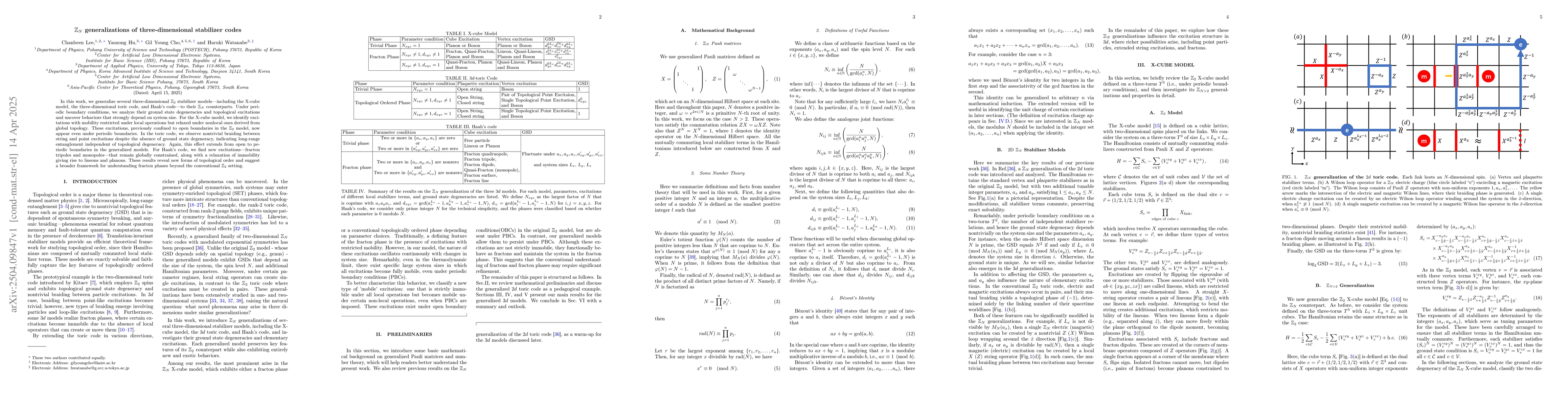 Thumbnail for $\mathbb{Z}_N$ generalizations of three-dimensional stabilizer codes
