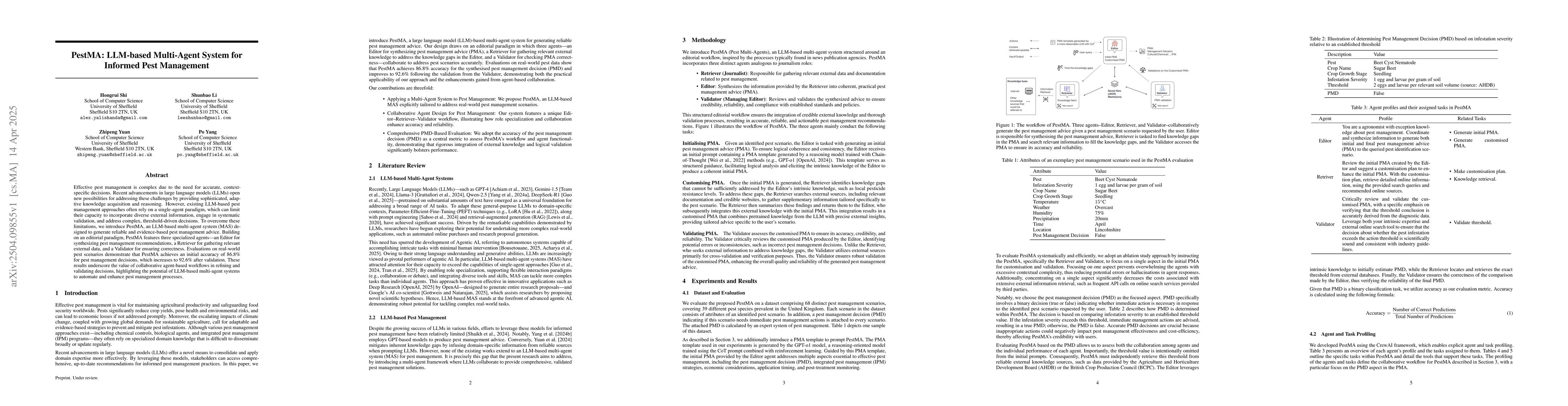 Thumbnail for PestMA: LLM-based Multi-Agent System for Informed Pest Management